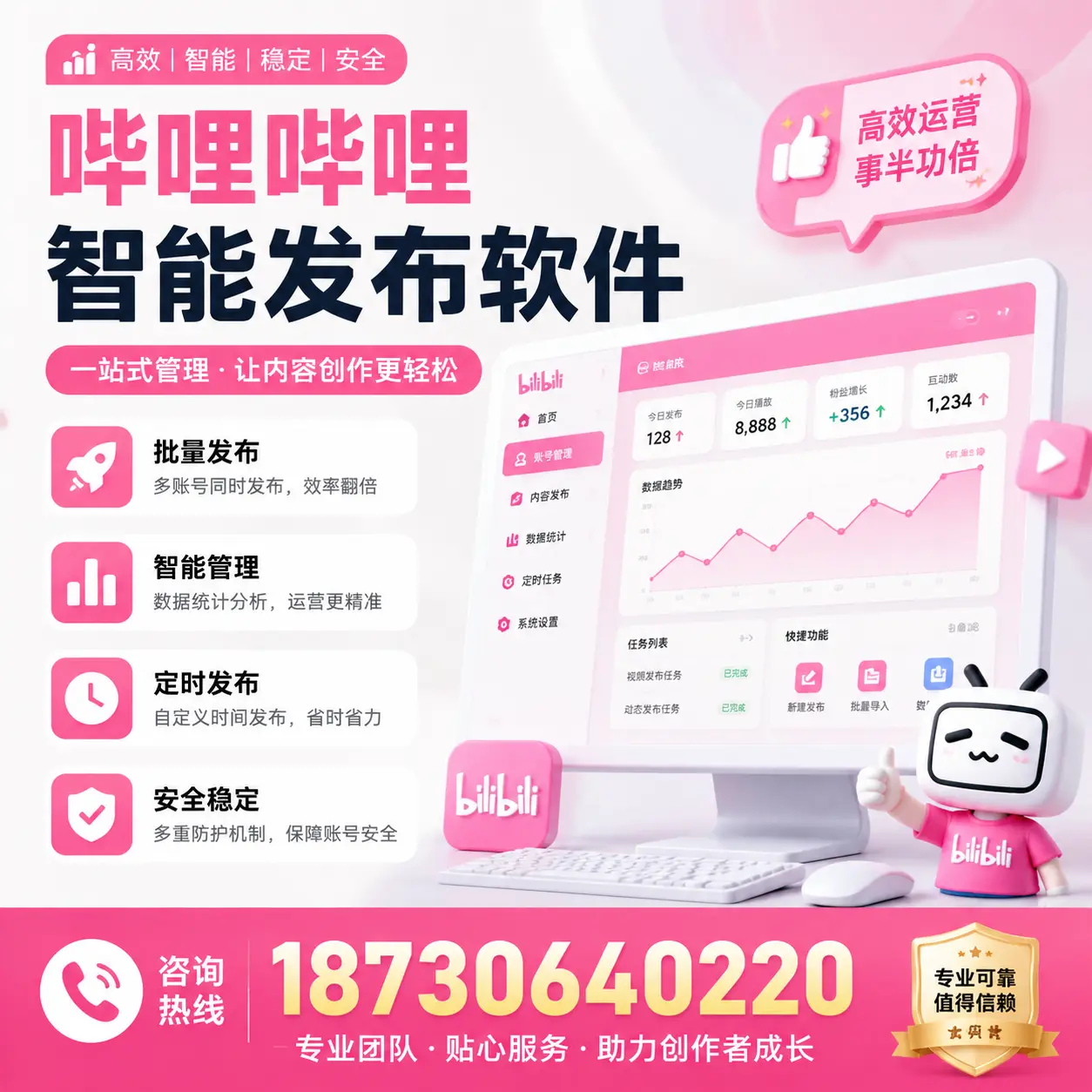 如何评估哔哩哔哩智能发布软件的ROI?哈密 企业必读