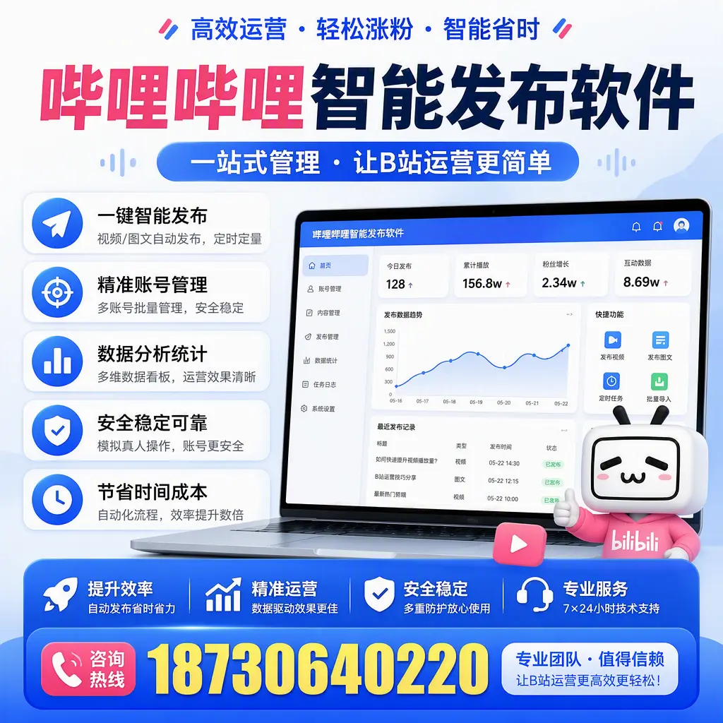 哔哩哔哩智能发布软件的最新功能:在 哈密 助力内容传播